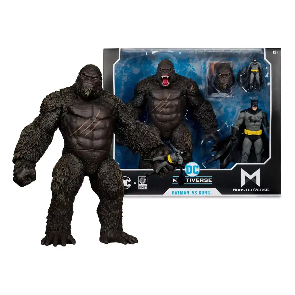 Figurine de acțiune DC Justice League Monsterverse DC Multiverse Pachet de 2 Batman & Kong 29 cm poza produsului