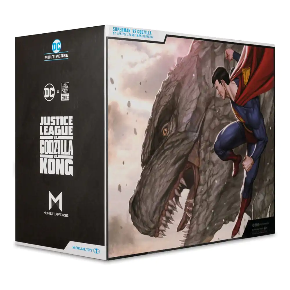 Figurine de acțiune DC Justice League Monsterverse DC Multiverse 2-Pack Superman Vs. Godzilla 30 cm poza produsului