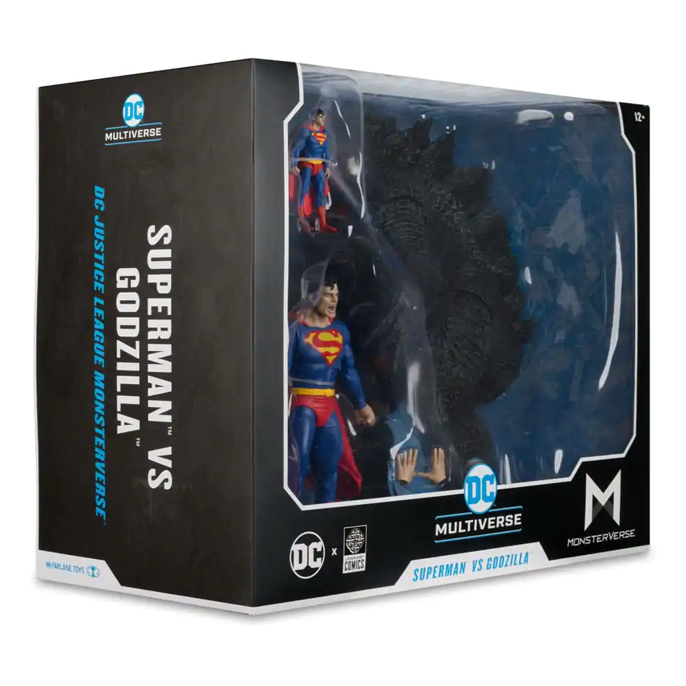 Figurine de acțiune DC Justice League Monsterverse DC Multiverse 2-Pack Superman Vs. Godzilla 30 cm poza produsului