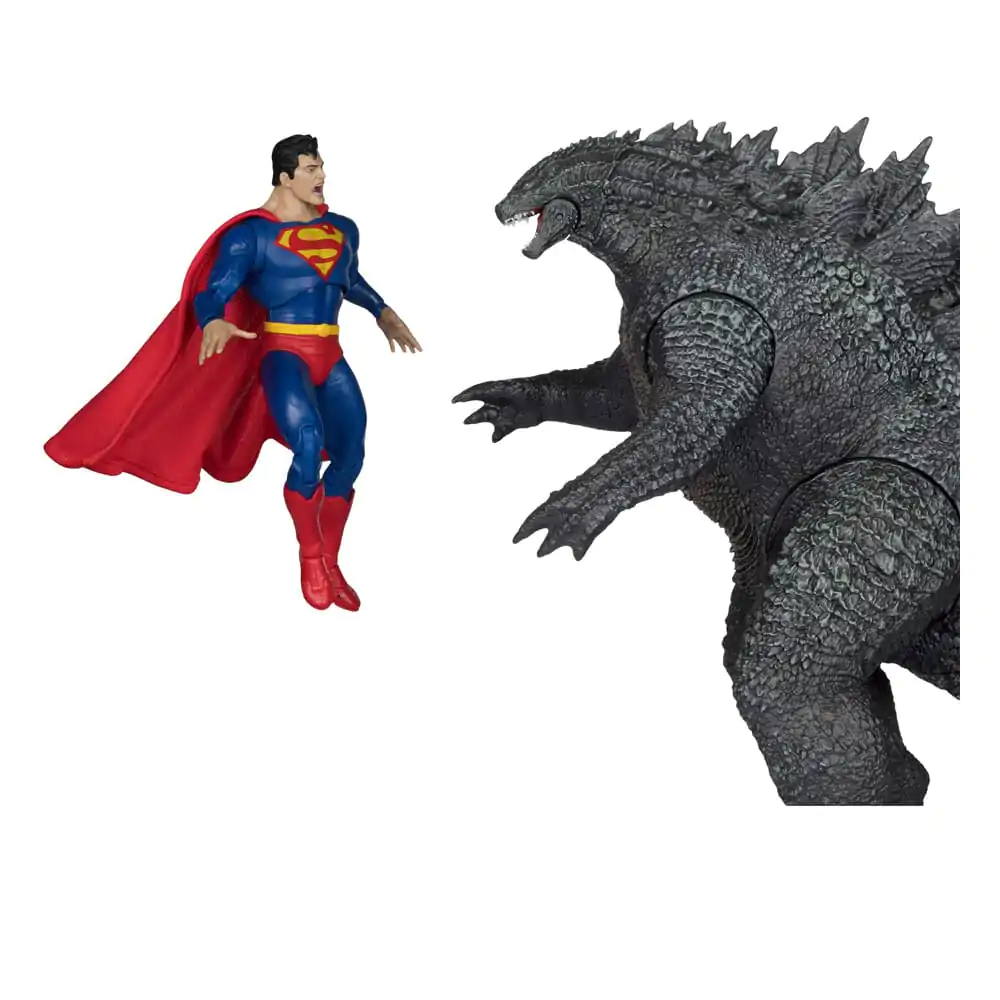 Figurine de acțiune DC Justice League Monsterverse DC Multiverse 2-Pack Superman Vs. Godzilla 30 cm poza produsului