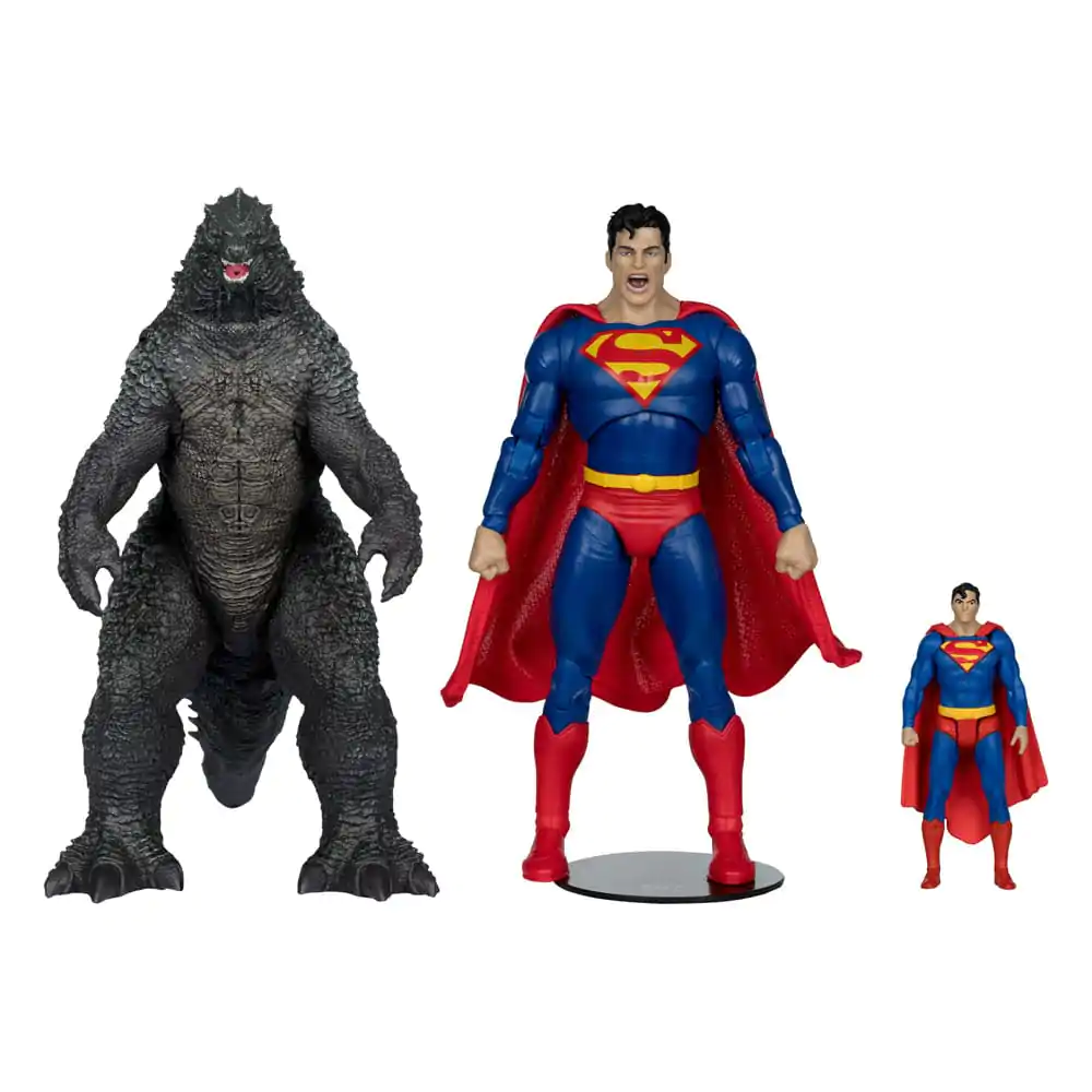 Figurine de acțiune DC Justice League Monsterverse DC Multiverse 2-Pack Superman Vs. Godzilla 30 cm poza produsului