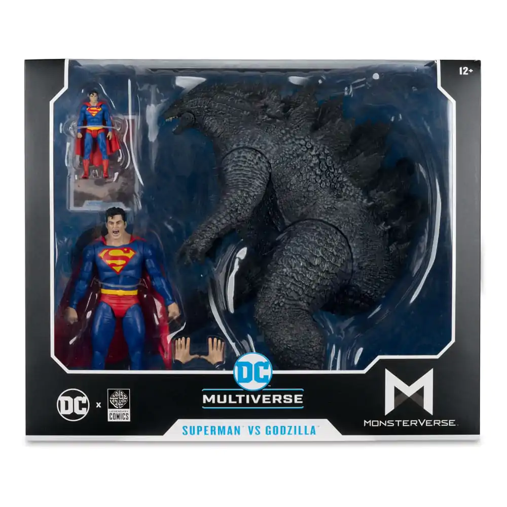 Figurine de acțiune DC Justice League Monsterverse DC Multiverse 2-Pack Superman Vs. Godzilla 30 cm poza produsului
