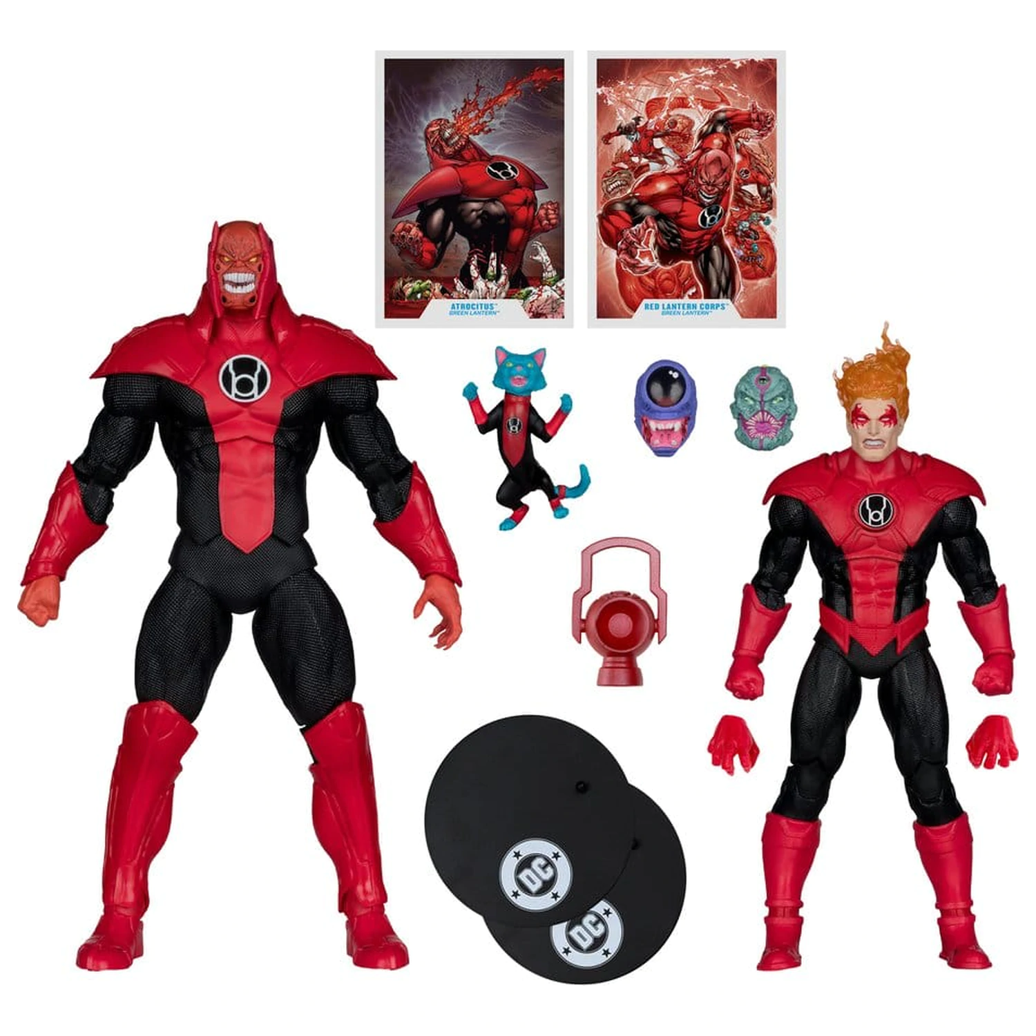 DC Multiverse Action Figures 2-Pack Atrocitus and Red Lantern Corps (Green Lantern) 18 cm poza produsului