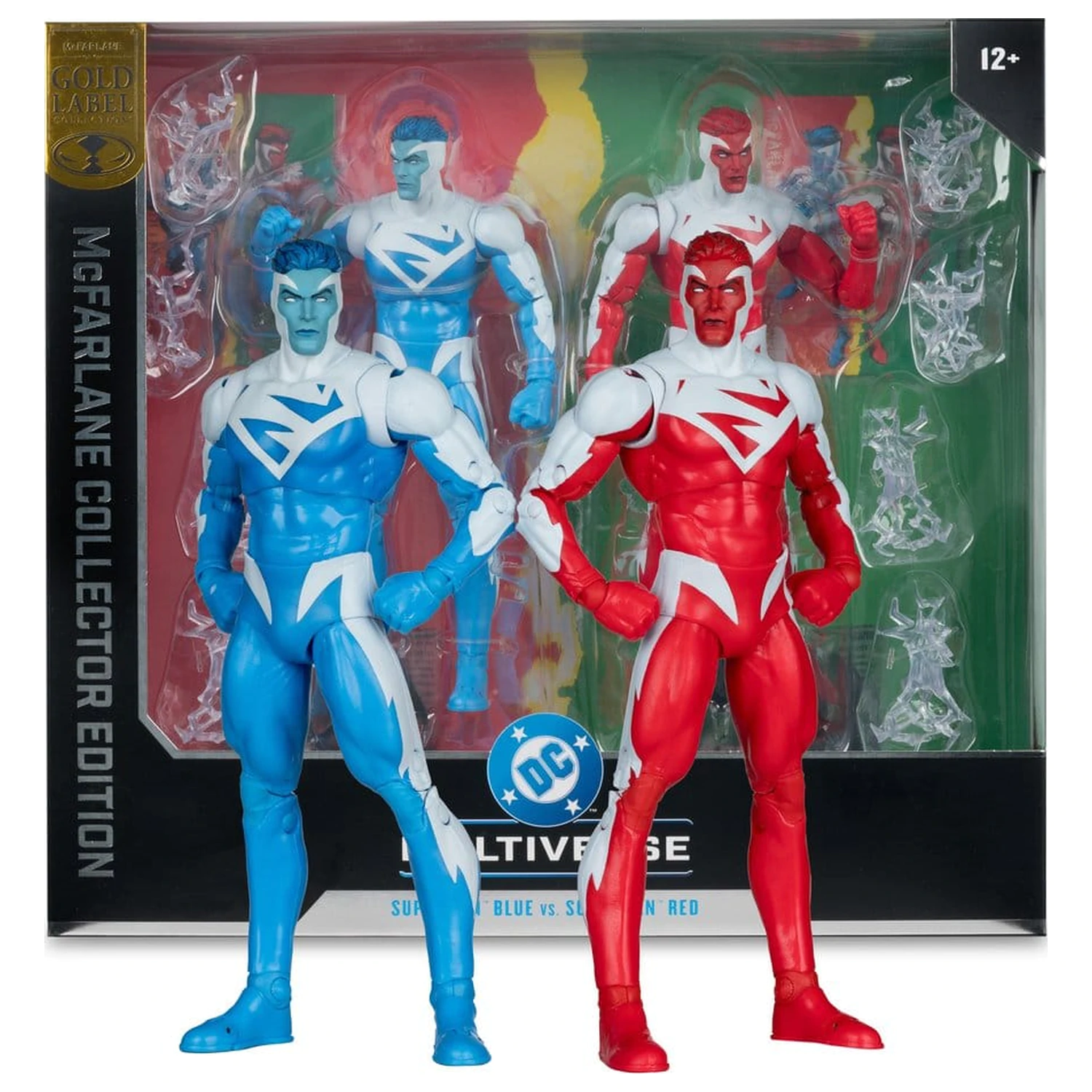 DC Multiverse Action Figures Pachet de 2 figurine de acțiune Superman Blue vs. Superman Red (Gold Label) 18 cm poza produsului