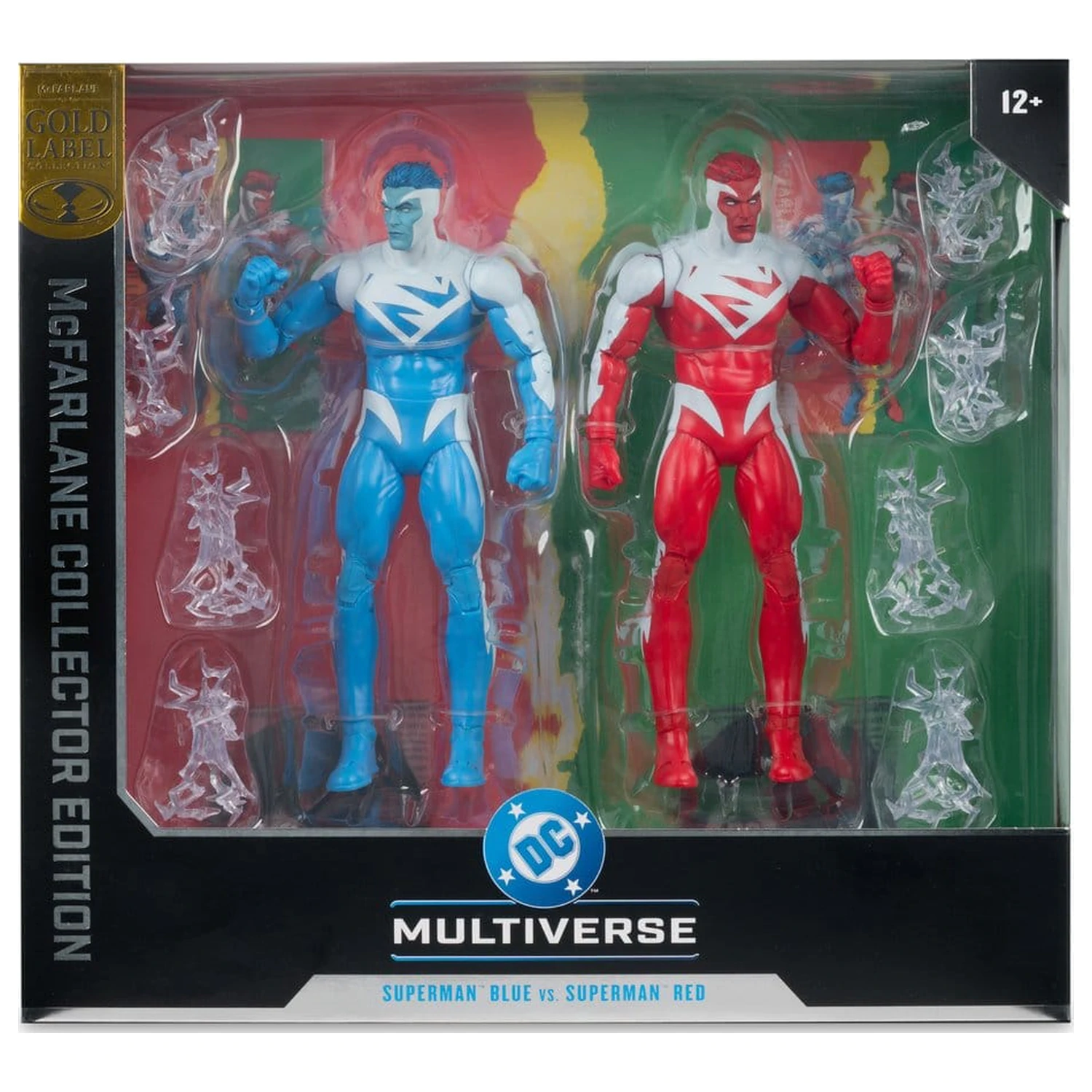 DC Multiverse Action Figures Pachet de 2 figurine de acțiune Superman Blue vs. Superman Red (Gold Label) 18 cm poza produsului