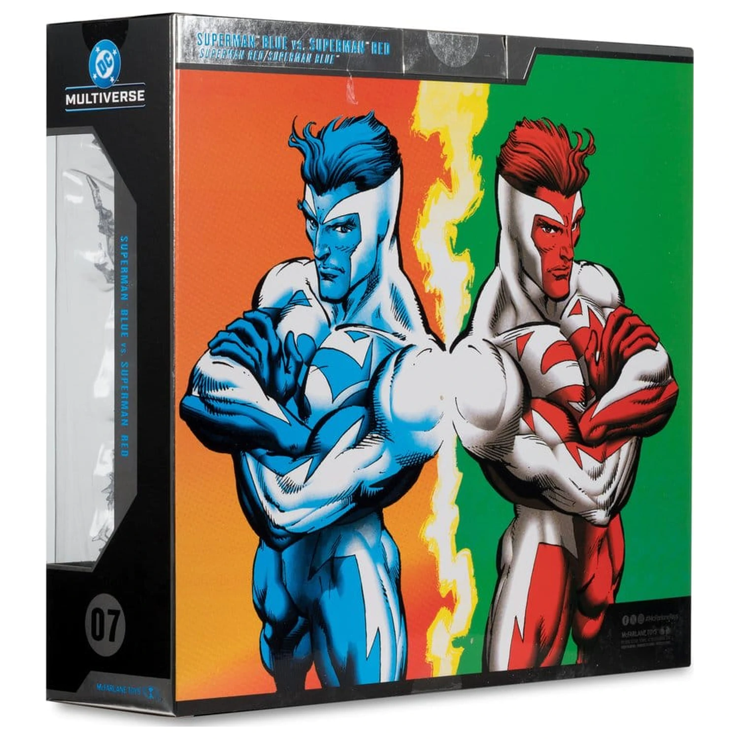 DC Multiverse Action Figures Pachet de 2 figurine de acțiune Superman Blue vs. Superman Red (Gold Label) 18 cm poza produsului