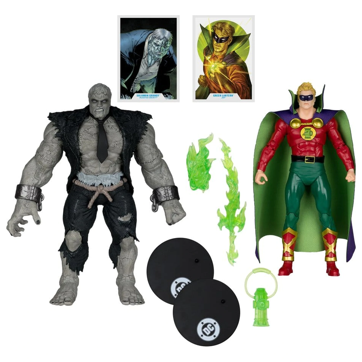 DC Multiverse Action Figures Pachet de 2 figurine Solomon Grundy vs Green Lantern poza produsului