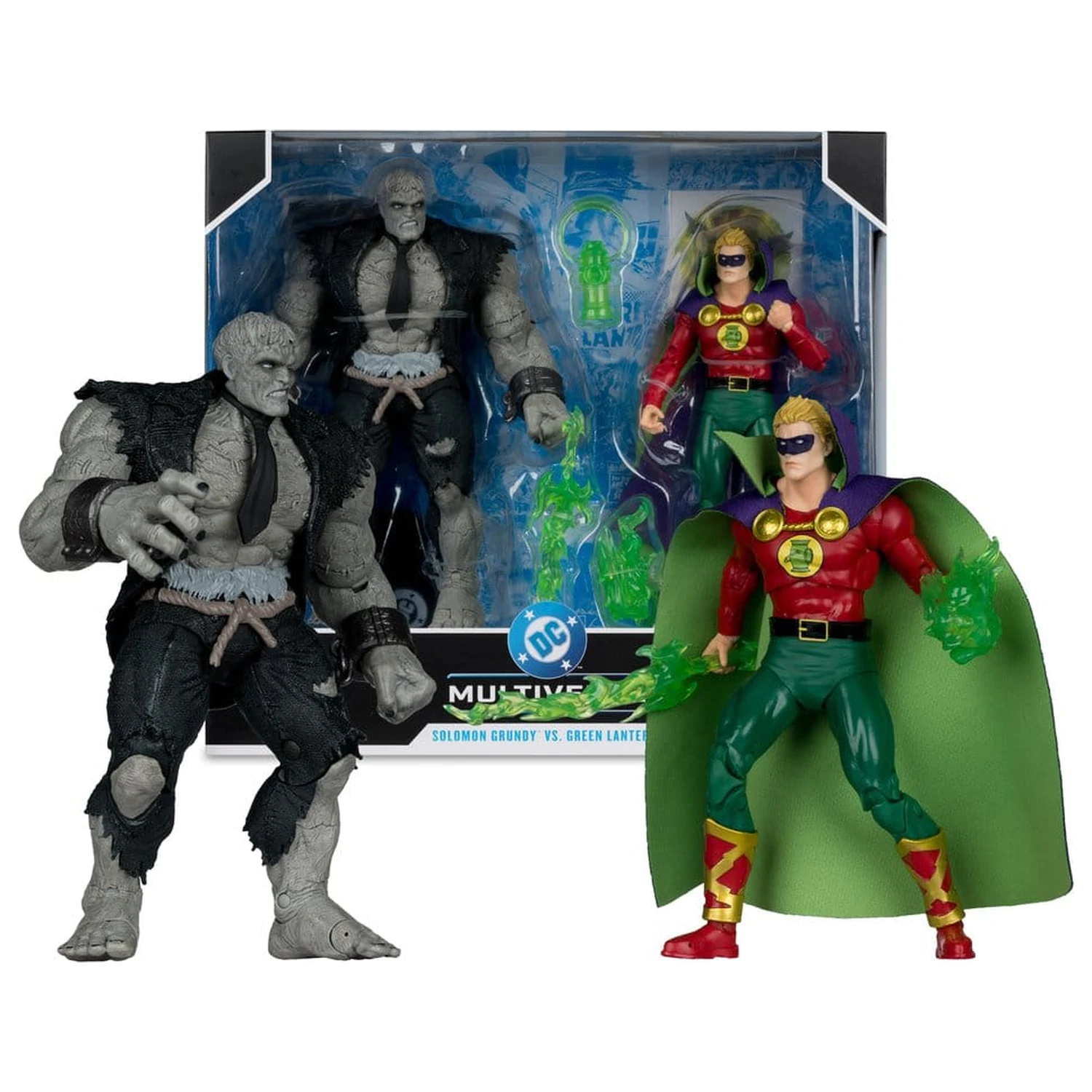 DC Multiverse Action Figures Pachet de 2 figurine Solomon Grundy vs Green Lantern poza produsului