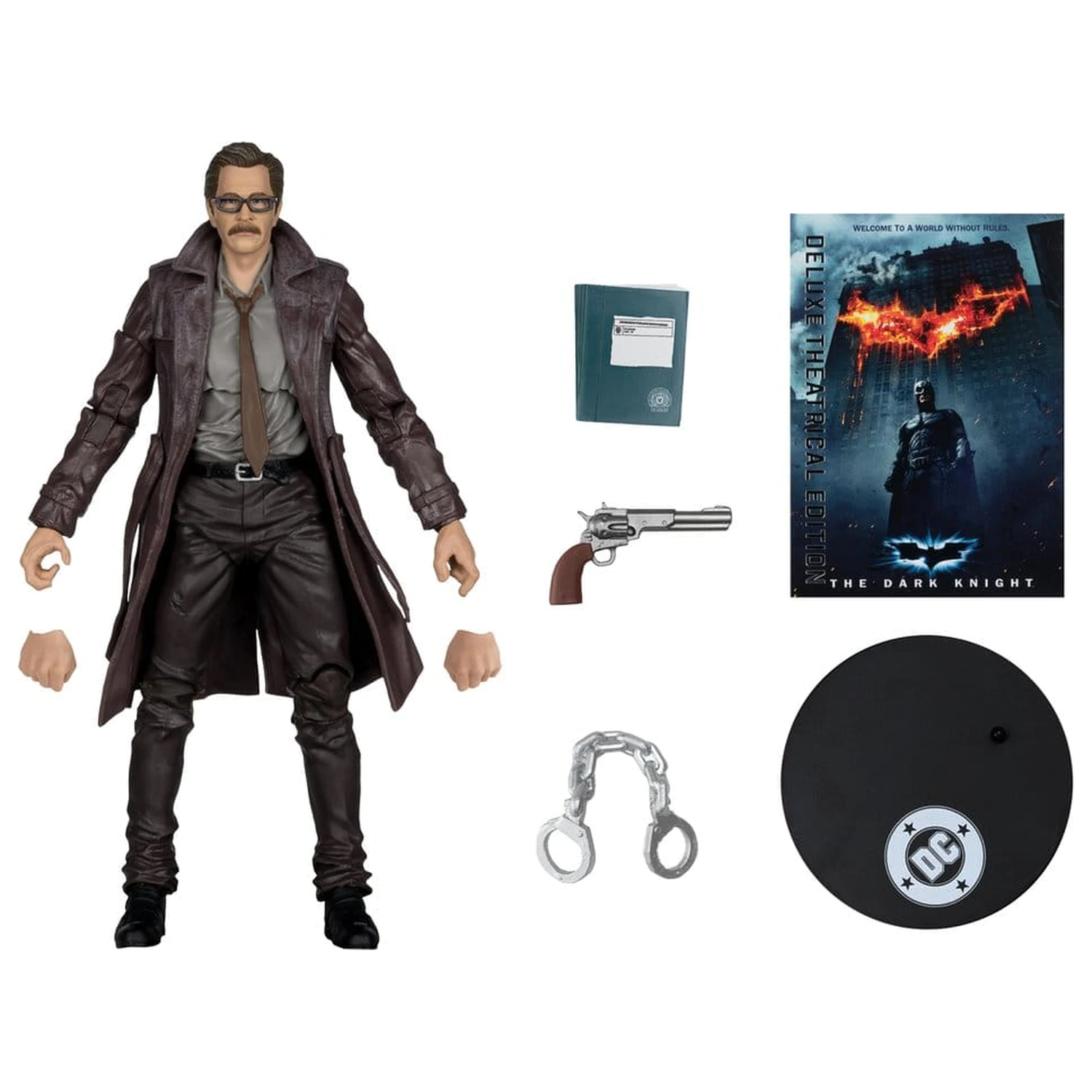 DC Multiverse Figurina de actiune Commissioner James Gordon (The Dark Knight Trilogy) Deluxe Theatrical Edition 18 cm poza produsului