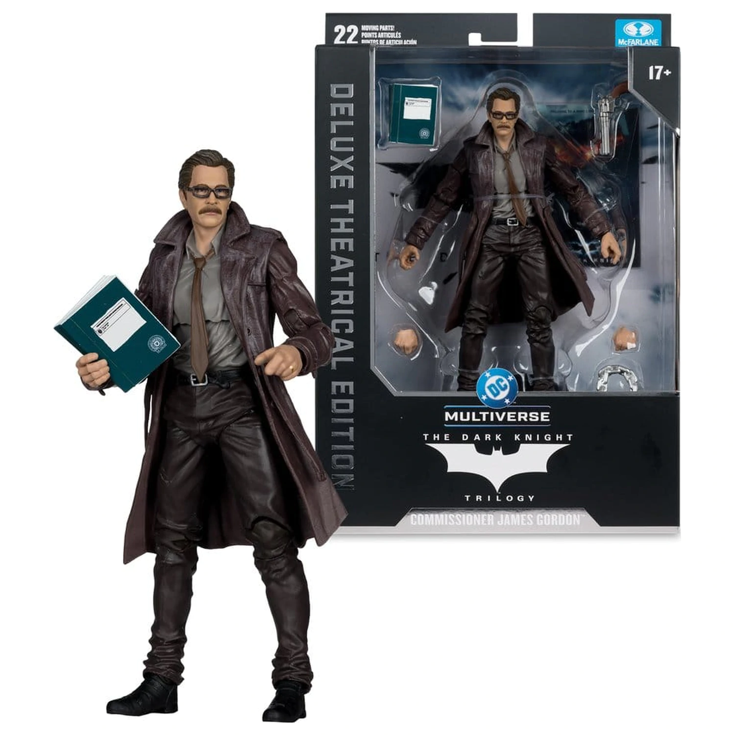 DC Multiverse Figurina de actiune Commissioner James Gordon (The Dark Knight Trilogy) Deluxe Theatrical Edition 18 cm poza produsului
