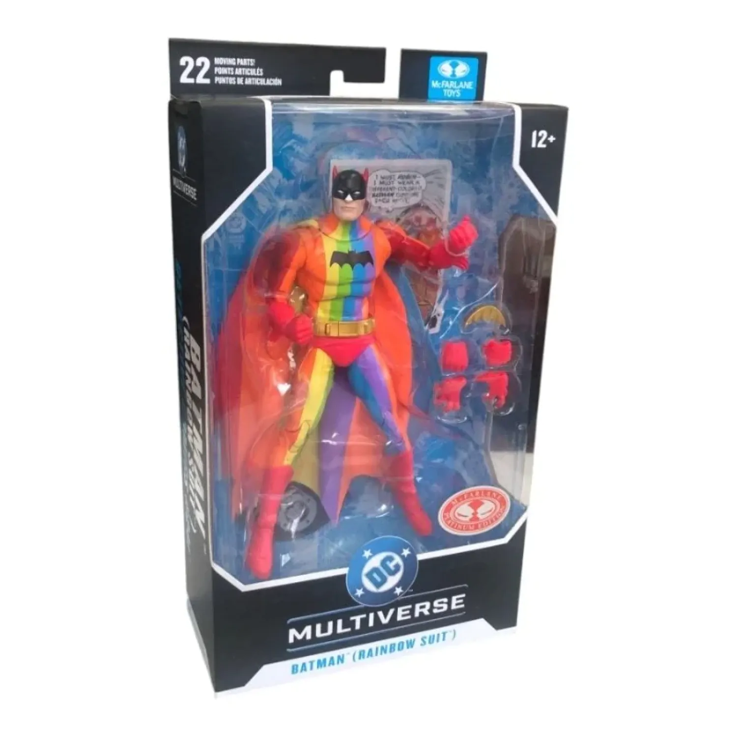 DC Multiverse Figurina de acțiune Rainbow Batman (CHASE) 18 cm poza produsului