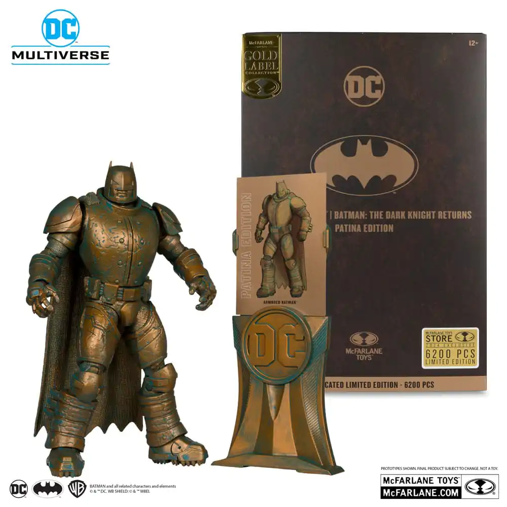 Figurină de acțiune DC Multiverse Armored Batman (Batman: The Dark Knight Returns) Patina Edition (Gold Label) 18 cm poza produsului