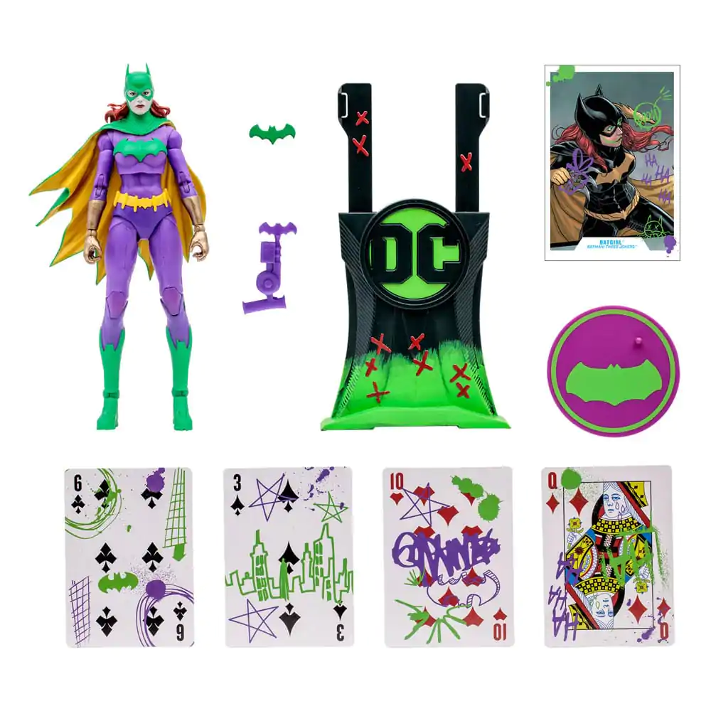 Figurină de acțiune DC Multiverse Batgirl Jokerized (Three Jokers) (Gold Label) 18 cm poza produsului