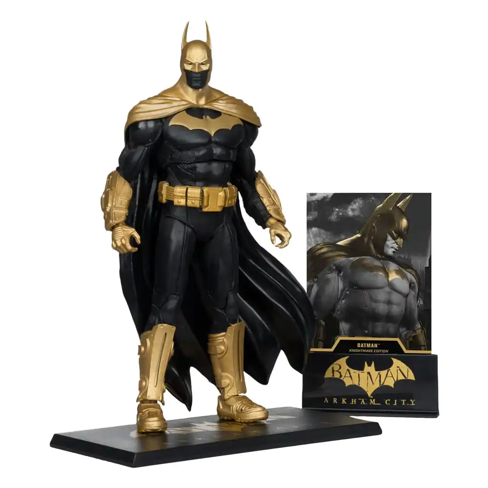DC Multiverse Figurina de actiune Batman (Arkham City) Knightmare Edition (Gold Label) 19 cm poza produsului