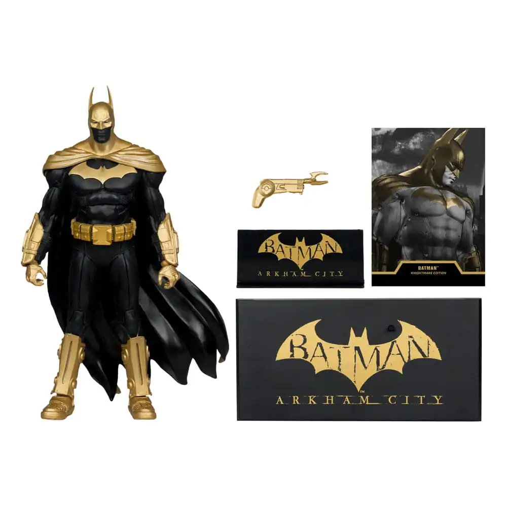DC Multiverse Figurina de actiune Batman (Arkham City) Knightmare Edition (Gold Label) 19 cm poza produsului