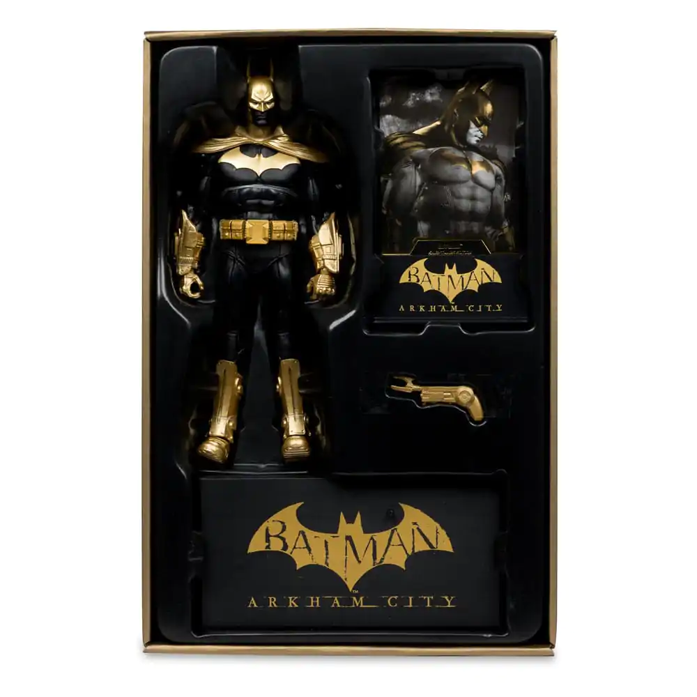 DC Multiverse Figurina de actiune Batman (Arkham City) Knightmare Edition (Gold Label) 19 cm poza produsului