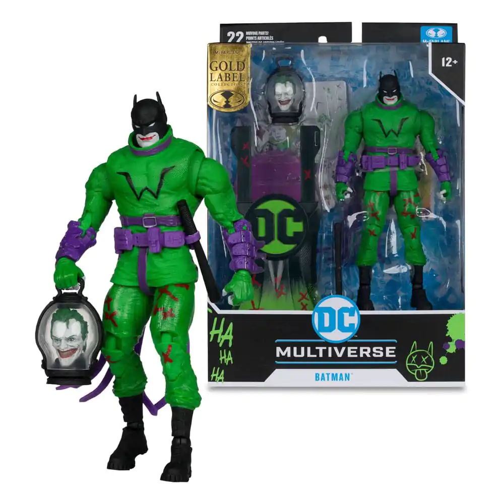 Figurină de acțiune DC Multiverse Batman (Batman: Last Knight on Earth) Jokerized (Gold Label) 18 cm poza produsului