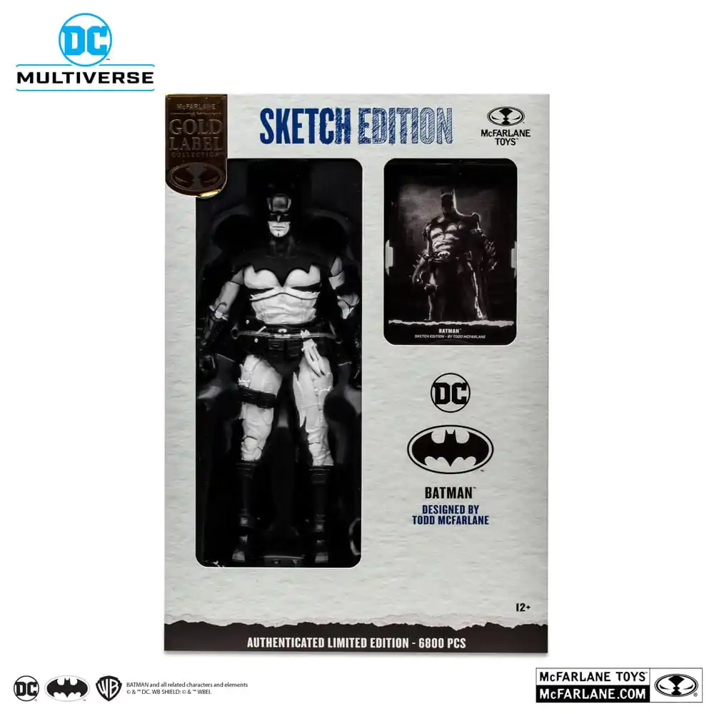 Figurină de acțiune DC Multiverse Batman by Todd McFarlane Sketch Edition (Gold Label) 18 cm poza produsului