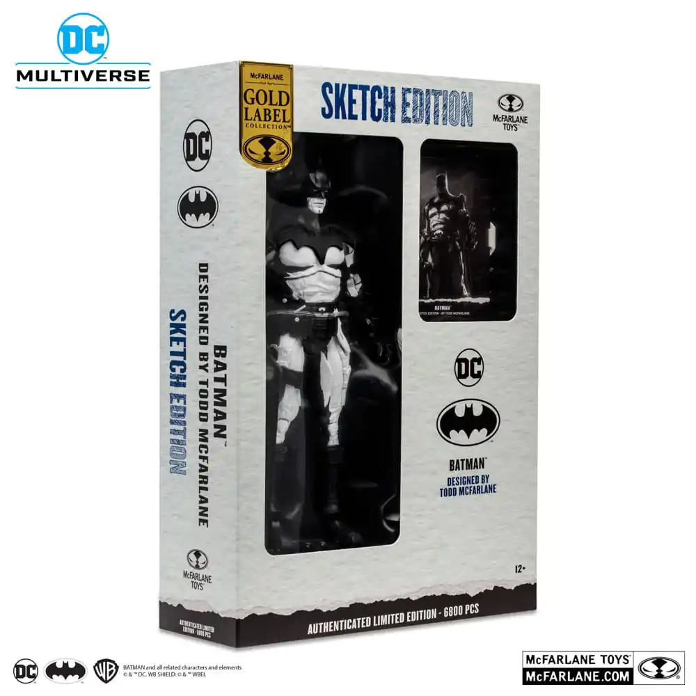 Figurină de acțiune DC Multiverse Batman by Todd McFarlane Sketch Edition (Gold Label) 18 cm poza produsului