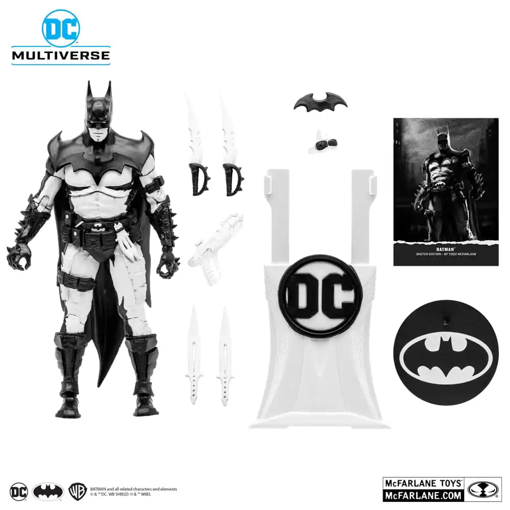 Figurină de acțiune DC Multiverse Batman by Todd McFarlane Sketch Edition (Gold Label) 18 cm poza produsului