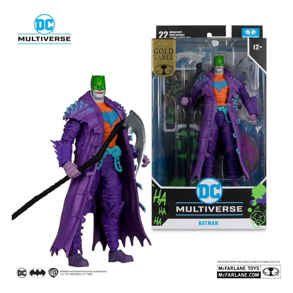Figurină de acțiune DC Multiverse Batman (Dark Nights: Death Metal) Jokerized (Gold Label) 18 cm poza produsului