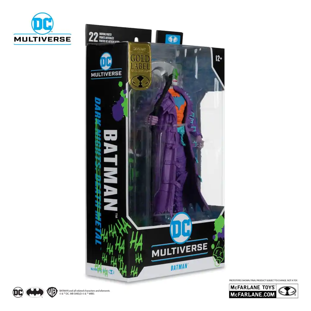 Figurină de acțiune DC Multiverse Batman (Dark Nights: Death Metal) Jokerized (Gold Label) 18 cm poza produsului