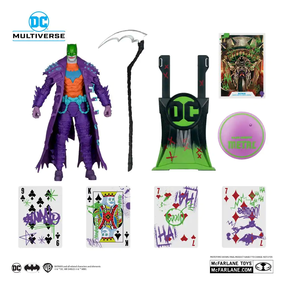 Figurină de acțiune DC Multiverse Batman (Dark Nights: Death Metal) Jokerized (Gold Label) 18 cm poza produsului