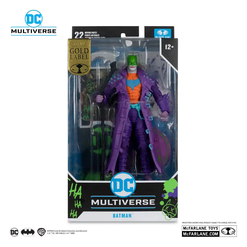 Figurină de acțiune DC Multiverse Batman (Dark Nights: Death Metal) Jokerized (Gold Label) 18 cm poza produsului