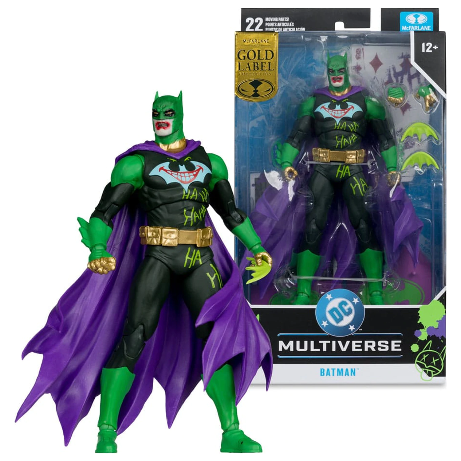 Figurina de acțiune DC Multiverse Batman (Joker War) (Jokerized) (Gold Label) 18 cm poza produsului