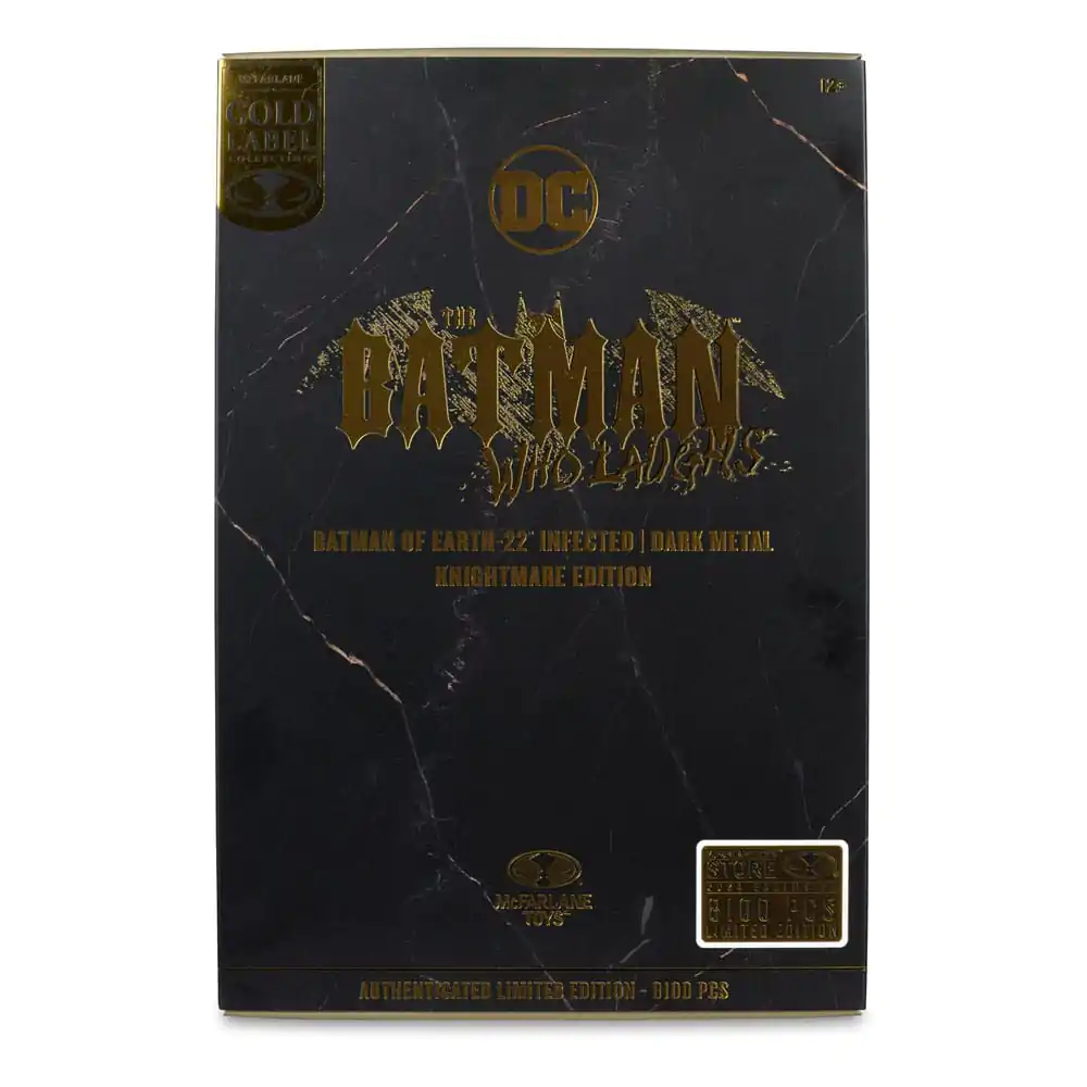 Figurină de acțiune DC Multiverse Batman of Earth-22 Infected (Dark Metal) Knightmare Edition (Gold Label) 18 cm poza produsului