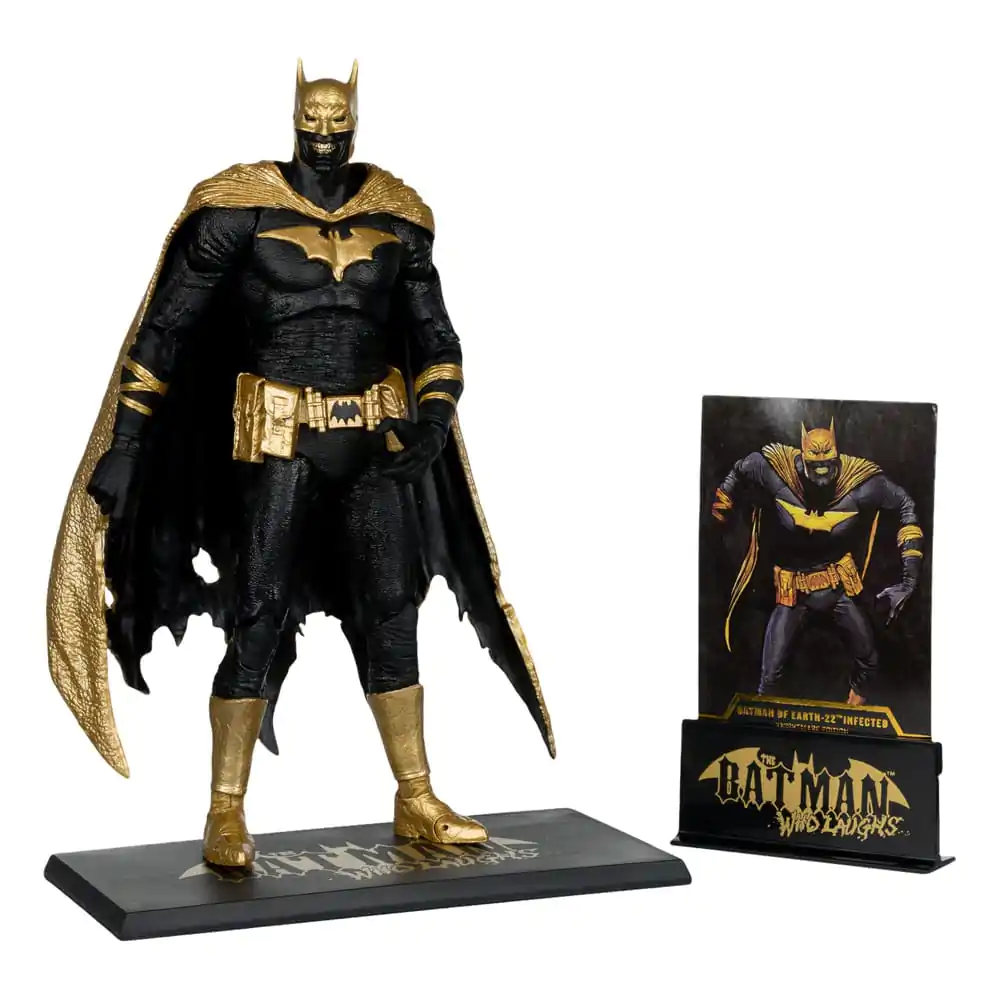 Figurină de acțiune DC Multiverse Batman of Earth-22 Infected (Dark Metal) Knightmare Edition (Gold Label) 18 cm poza produsului