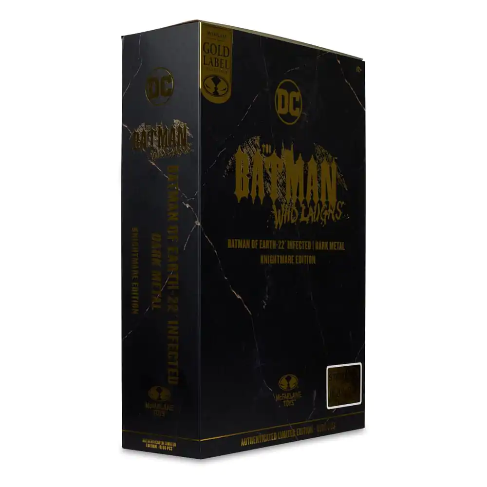 Figurină de acțiune DC Multiverse Batman of Earth-22 Infected (Dark Metal) Knightmare Edition (Gold Label) 18 cm poza produsului