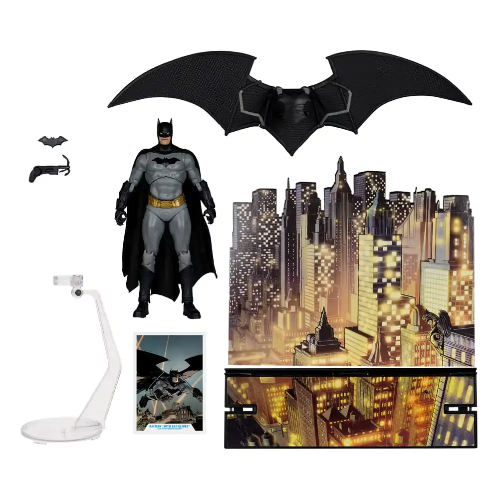 Figurină de acțiune DC Multiverse Batman cu Bat-Planor (The Thirteenth Hour) (Gold Label) 18 cm poza produsului