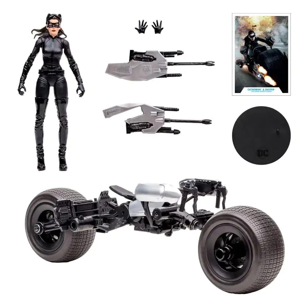 DC Multiverse Vehicul Batpod cu Catwoman (The Dark Knight Rises) poza produsului