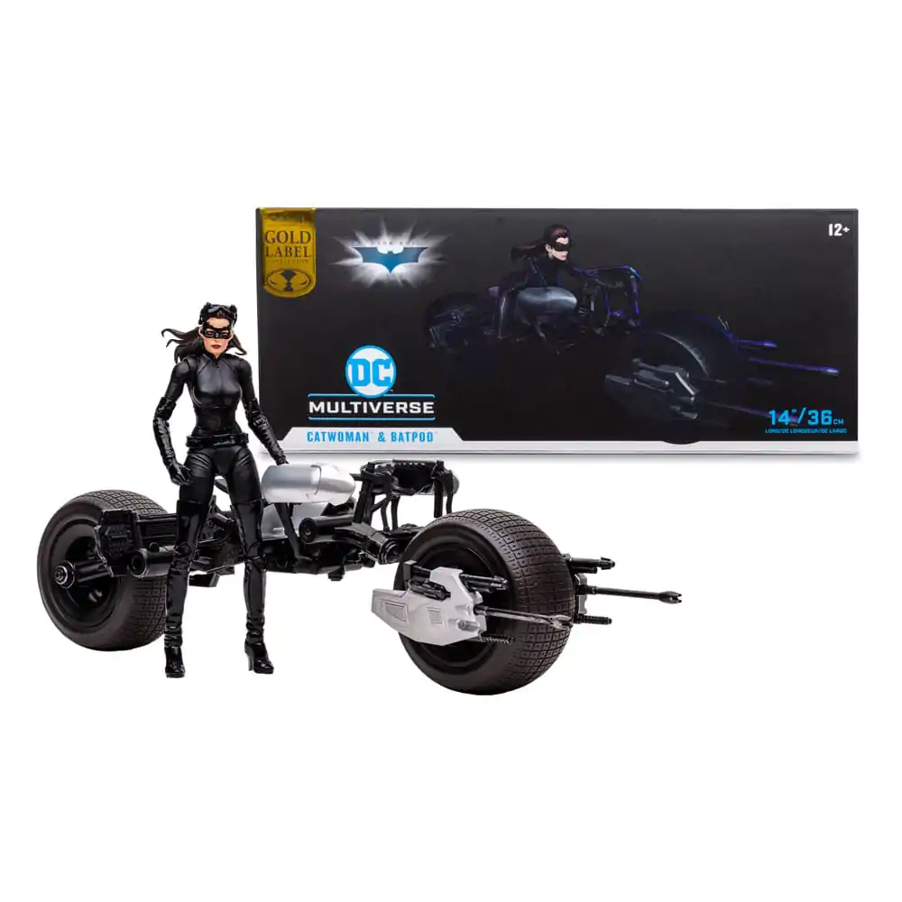 DC Multiverse Vehicul Batpod cu Catwoman (The Dark Knight Rises) poza produsului