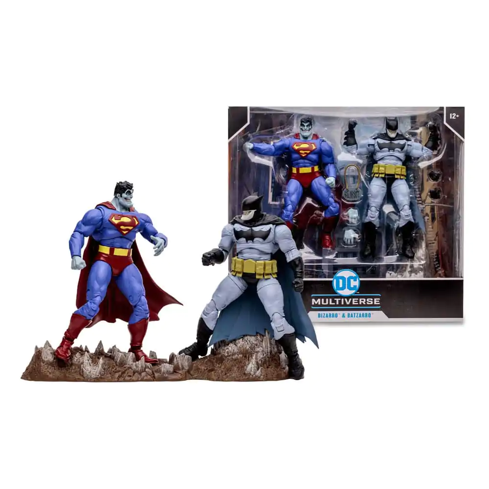 Figurină de acțiune DC Multiverse 2-Pack Bizarro & Batzarro 18 cm poza produsului