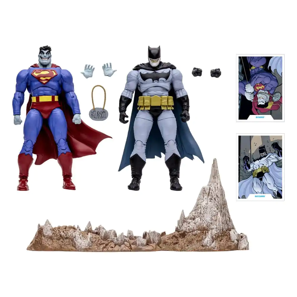 Figurină de acțiune DC Multiverse 2-Pack Bizarro & Batzarro 18 cm poza produsului