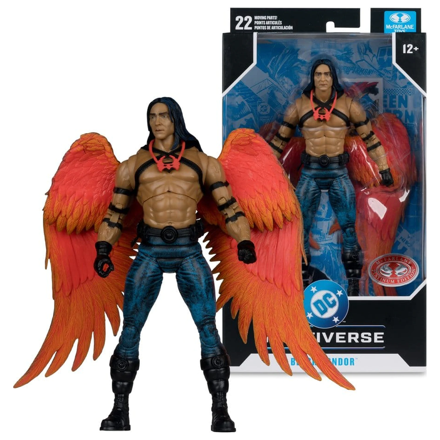 Figurina DC Multiverse Black Condor (DC Classic) (Red Platinum Edition) 27 cm poza produsului