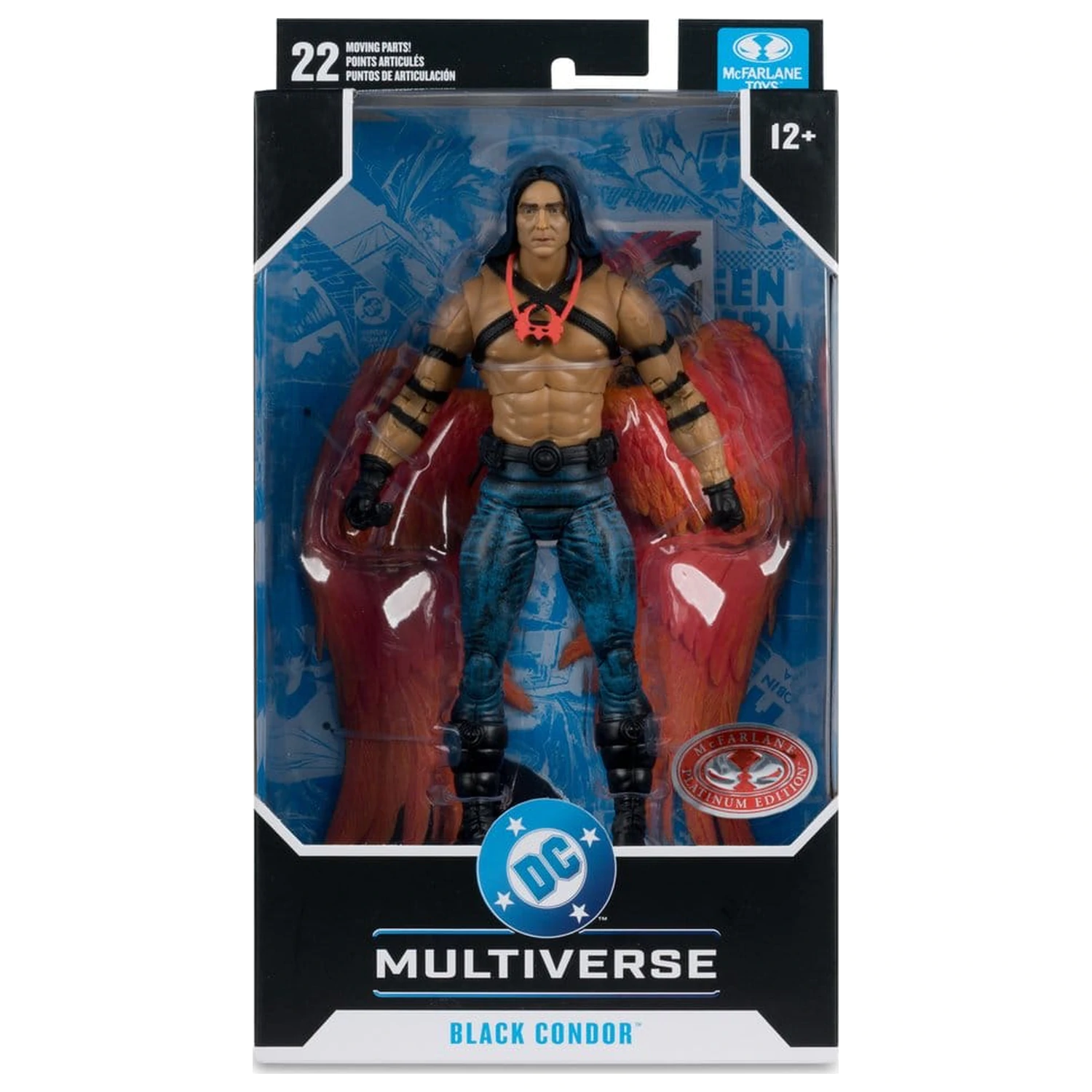 Figurina DC Multiverse Black Condor (DC Classic) (Red Platinum Edition) 27 cm poza produsului
