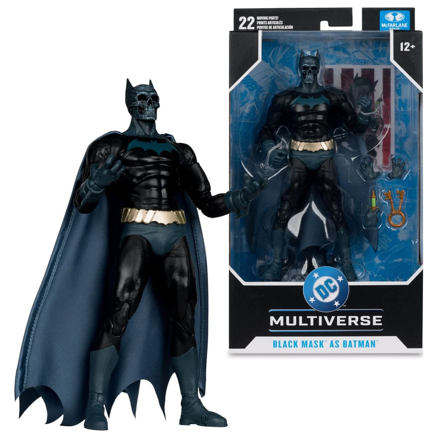 DC Multiverse Figurina de actiune Black Mask as Batman (Beneath the Mask) 18 cm poza produsului