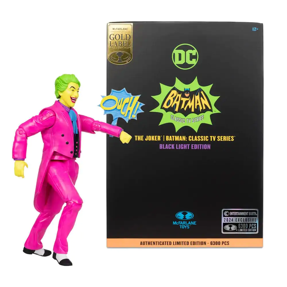 Figurină de acțiune DC Multiverse BM66 The Joker (Black Light) (Gold Label) 18 cm poza produsului