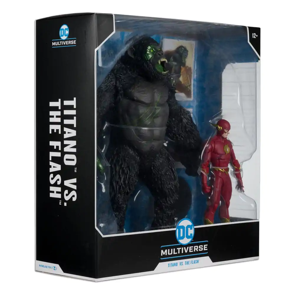 Figurină de acțiune DC Multiverse 2-Pack Flash vs. Titano 18 cm poza produsului