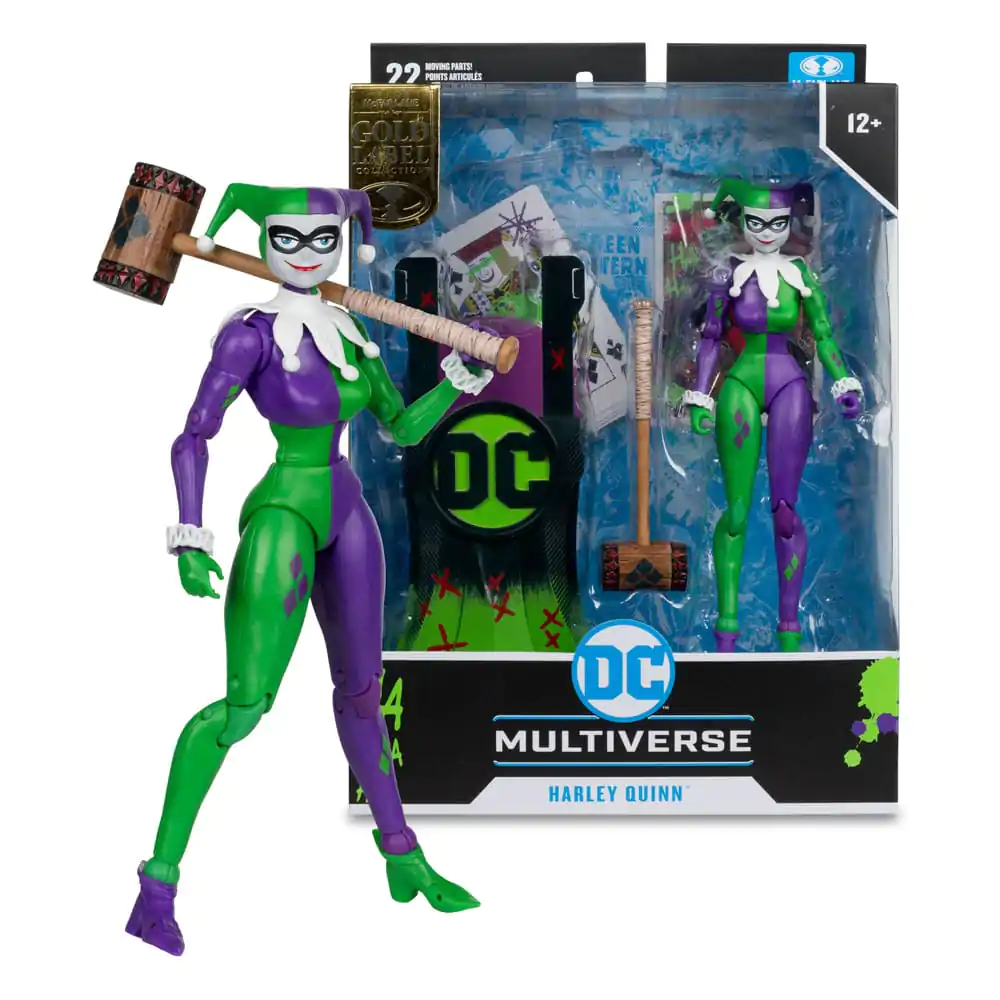 Figurină de acțiune DC Multiverse Harley Quinn (DC Classic) Jokerized (Gold Label) 18 cm poza produsului