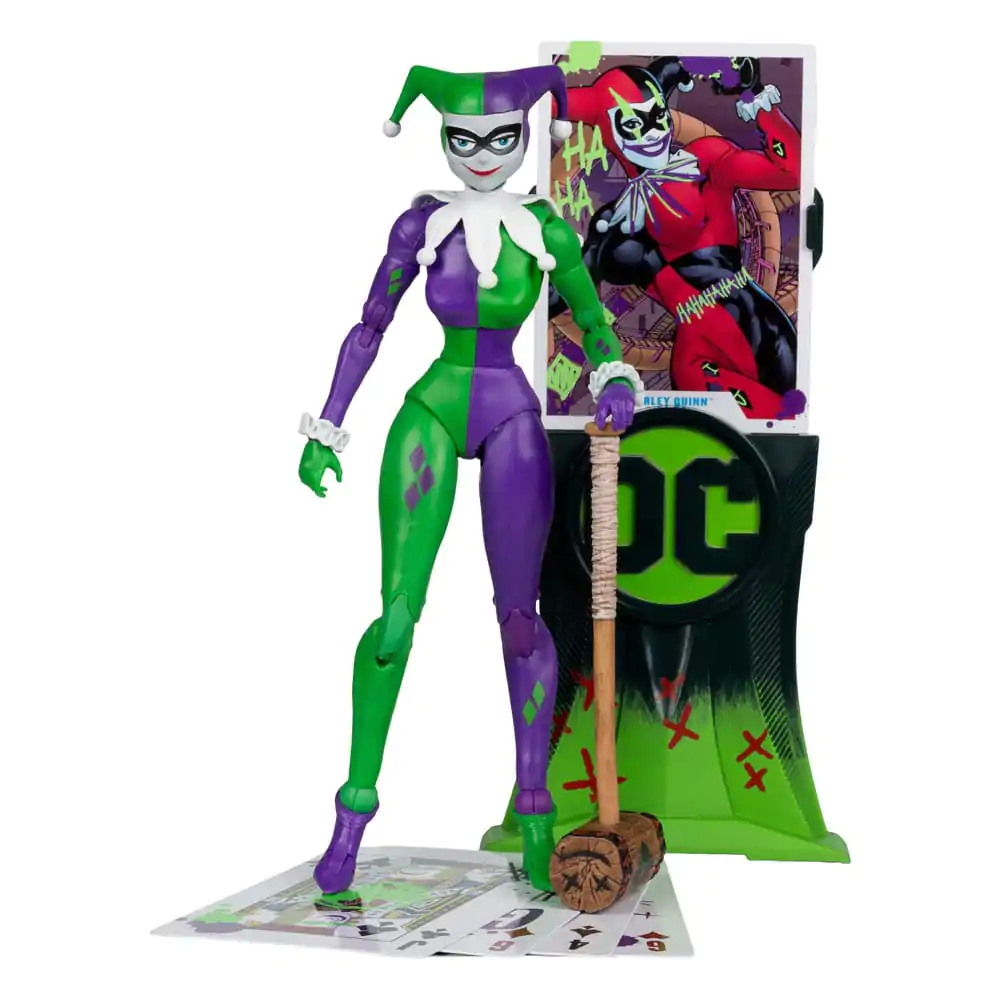 Figurină de acțiune DC Multiverse Harley Quinn (DC Classic) Jokerized (Gold Label) 18 cm poza produsului