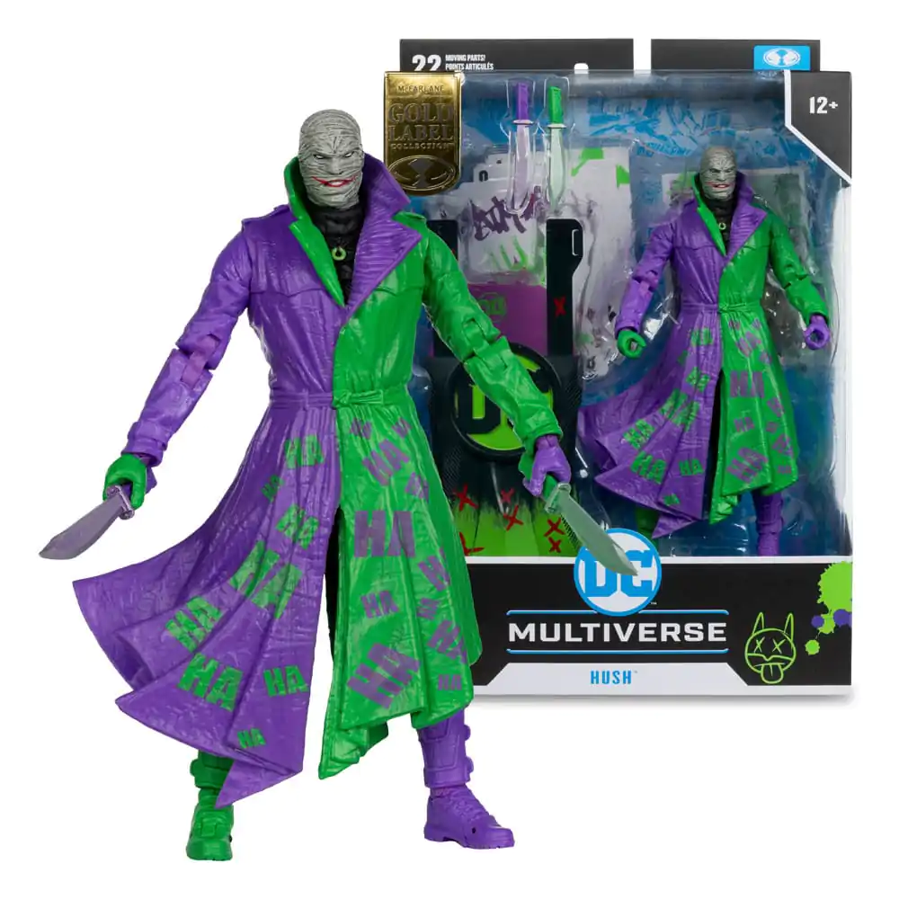 Figurină de acțiune DC Multiverse Hush (Batman: Hush) Jokerized (Gold Label) 18 cm poza produsului