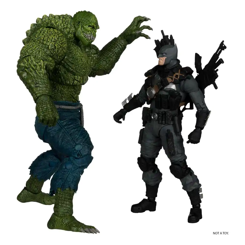 DC Multiverse McFarlane Collector Edition Figurina de acțiune 2-Pack #03 Batman vs. Killer Croc 18 cm poza produsului