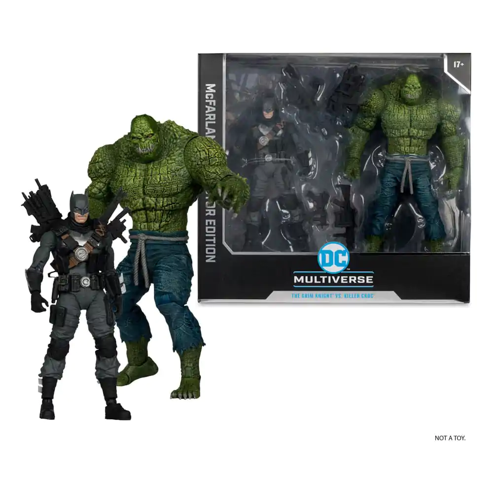 DC Multiverse McFarlane Collector Edition Figurina de acțiune 2-Pack #03 Batman vs. Killer Croc 18 cm poza produsului