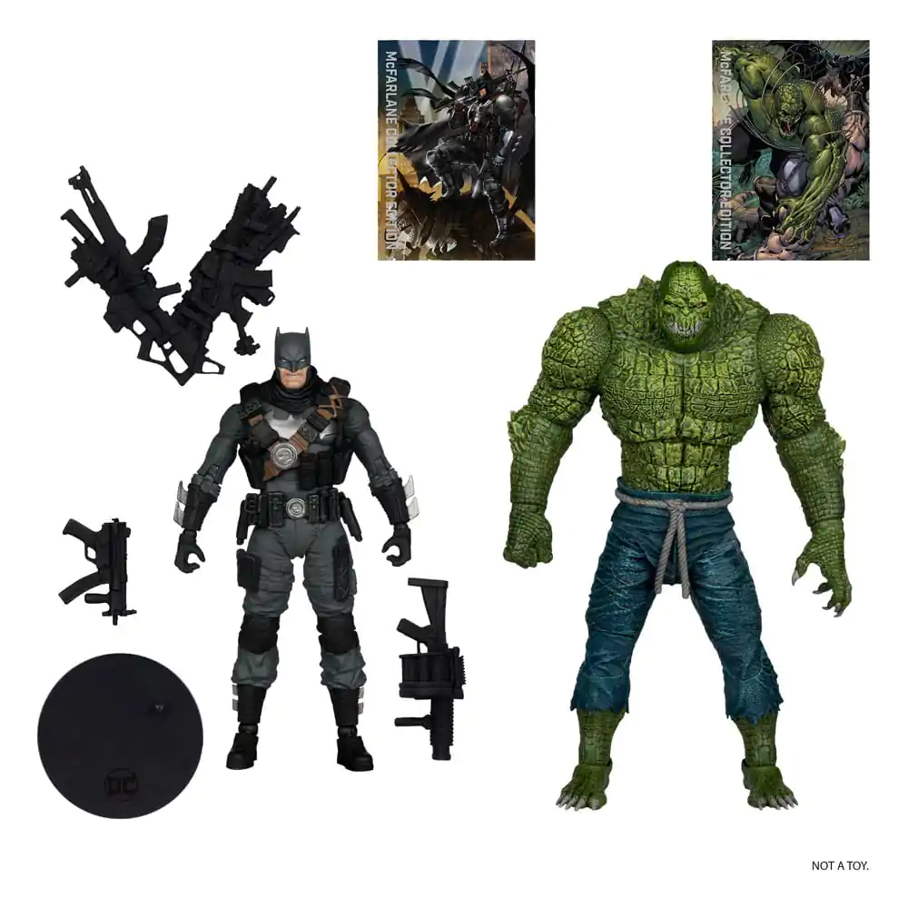 DC Multiverse McFarlane Collector Edition Figurina de acțiune 2-Pack #03 Batman vs. Killer Croc 18 cm poza produsului