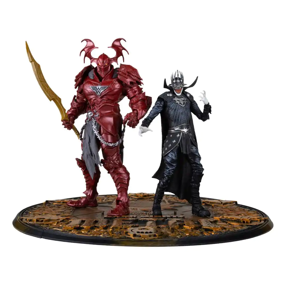 DC Multiverse McFarlane Collector Edition Figurina de actiune Set de 2 figurine #04 Batman who laughs (Knight Armor) & Merciless (Dark Multiverse) 18 cm poza produsului