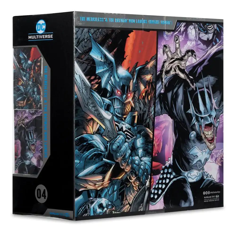 DC Multiverse McFarlane Collector Edition Figurina de actiune Set de 2 figurine #04 Batman who laughs (Knight Armor) & Merciless (Dark Multiverse) 18 cm poza produsului